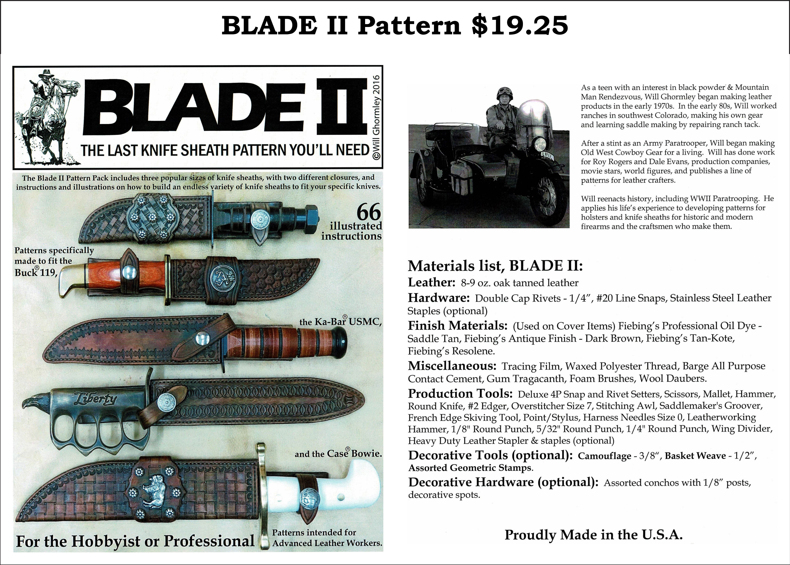 BLADE II Pattern — $19.25